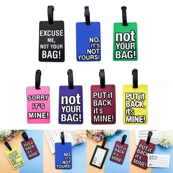 Багажные бирки с именем, адресом, телефоном, красочные безопасные дорожные бирки для чемоданов и сумок, этикетки фиолетовый