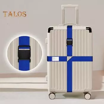 Багажные ремни для багажа размером 20–34 дюйма. Прочные, устойчивые к разрывам, быстроразъемные пряжки. Конструкция предотвращает открывание. Регулируемая бирка с личной информацией. серебряный