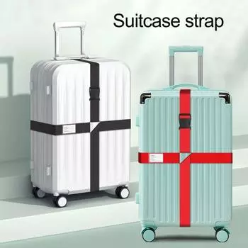 Багажные ремни для багажа размером 20–34 дюйма. Прочные, устойчивые к разрывам пряжки с быстросъемной конструкцией, предотвращающие открывание с помощью бирки с личной информацией. зелёный