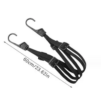 Багажные ремни для мотоциклетного шлема Крючки для аксессуаров для мотоцикла Ремни для шлема Выдвижной трос для шлема Фиксированный ремень для ремня 60cm