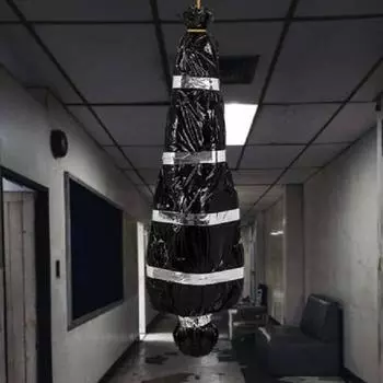 Реквизит для тел в мешках, страшный поддельный труп в мешке, садовое подвесное украшение для украшения дома с привидениями CHINA