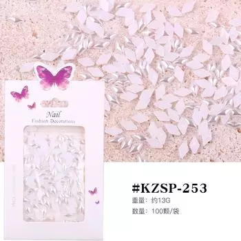 Bagged Three-Dimensional Butterfly Love Nail Art Jewelry Abs Resin Nail Art Pearl Nail Art Decoration Change