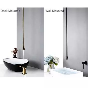 Bagnolux Матовый черный матовый латунный литой смеситель для раковины ванной комнаты с одной ручкой краны для горячей и холодной воды