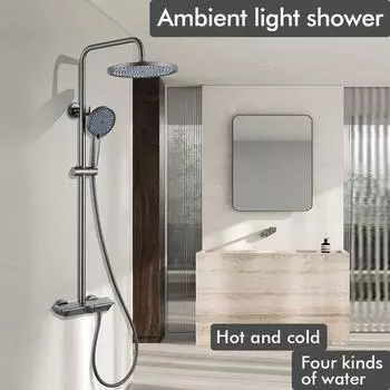 BAGNOLUX смеситель для душа с душевой лейкой, система дождевого душа для ванной, настенный смеситель для душа, набор, цвет бронза/хром/белый