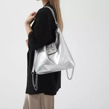 Bags Fashion Backpacks Textured Pu Butterfly Shoulder Bags Niche Versatile Messenger Bags серебряный