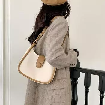 Сумки Женские сумки-мессенджеры Высококачественные сумки для поездок на работу Модные женские сумки Простые сумки через плечо Сумки подмышки коричневый