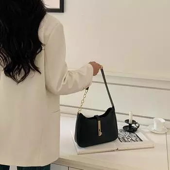 Сумки Женские Универсальные Осенне-Зимние Корейские Высококлассные Сумки Под Мышку Женские Сумки Корейская Мода Сумки На Плечо коричневый