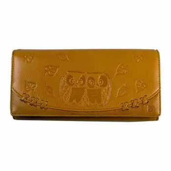 [Bagsouko] [Shuhei Nomura] Длинный кошелек Nakayoshi Owl 65602 женский желтый