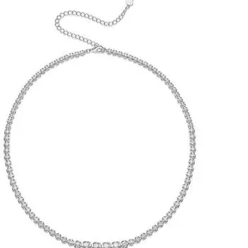 Bague Ringen S925 Серебряное колье из гаумосанита во имя легкого темперамента, цепочка на ключицу Nude Cargo белый