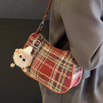 Baguette bag women s 2024 new trendy fashion messenger bag foreign style versatile shoulder armpit bag