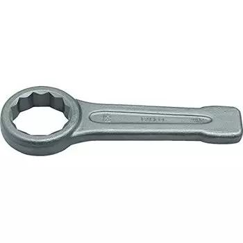 Bahco 7444SG-M-34 BH7444SG-M-34 12-Points Ring End Slogging Wrench, Gray, 34 mm