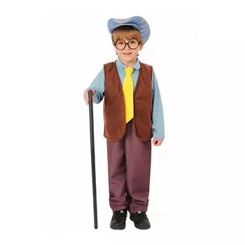 Bai Tian Tian Xue Ri Grandpa Grandma Children s Performance Costume Cosplay Costume World Book Day Performance Costume L коричневый