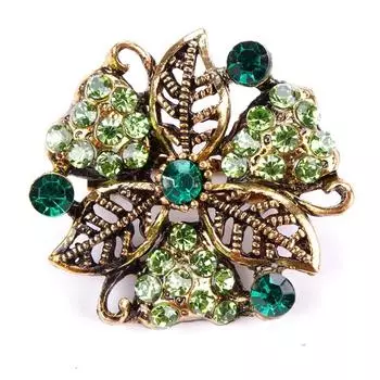 Baiduqiandu Бренд Кристалл Стразы Цветочные Булавки и Броши Для Женщин Платье Вечеринка Или Свадебные Букеты Ювелирные Изделия