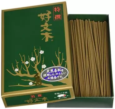 Baieido incense specially selected rose pack sticks, Kobunki, flat-shaped коричневый