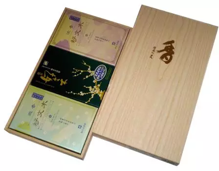 Baieido incense sticks Kobunki listening comparison paulownia box коричневый