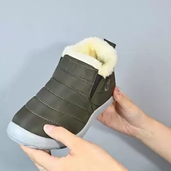 Bairuilun женские/мужские зимние ботинки сохраняют тепло, водонепроницаемая зимняя обувь 36