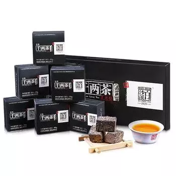 BAISHAXI Qian Liang Cha Hunan Anhua Темный чай 320 г QianLiang Tea Brick Черный чай