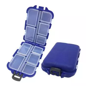 Bait Box Fishing Spoon Organizer Fishing Tackle Box Container Case Mini Storage Case Fishing Box