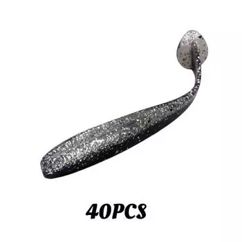 Baits Lure Soft Saline Taste Fishy Smell Bionic Fish Outdoor Fishing Accessories Black