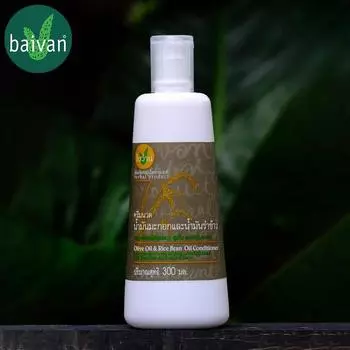 Baivan Natural Anthosyanin и черное масло (экстракт рисовых зародышей риса Riceberry или Hom-nin) Лечебный кондиционер 300 мл. - тайский