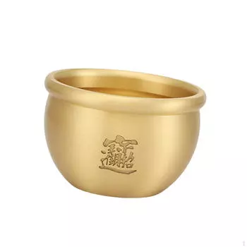 Бай Фу, золотое сокровище, статуя бассейна, украшения, китайская шкатулка, богатство, фрукты, горшок для денег, медь