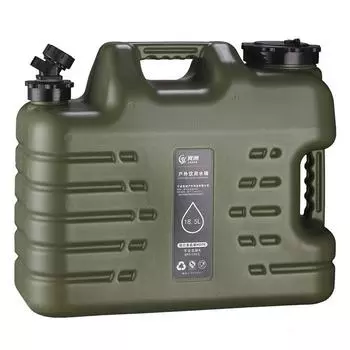 Бак для воды для кемпинга, переносное ведро для воды, контейнер для пищевых продуктов с краном (11/18/25л) 18L зелёный