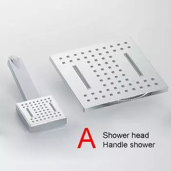 BAKALA 8 дюймовый смеситель для душа для ванной комнаты с белой лейкой из ABS для душевой системы для ванны 3