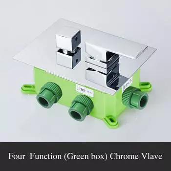 BAKALA Black&Chrome Одно-/двух-/трех-/четырехходовой смеситель для ванны из полипропилена, сварной с открытым клапаном для душа, смеситель для душа в ванной комнате