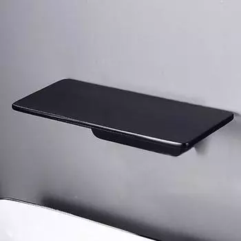 BAKALA Black High Quality Wall Mounted Bathroom Tub Waterfall Spout Square-Round Faucet Spout Water Outlet