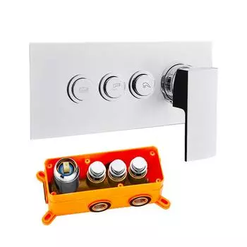 BAKALA Двух- или трехфункциональное устройство для ванны, смеситель для душа, внешний клапан, термосмеситель для ванной комнаты BR-9916