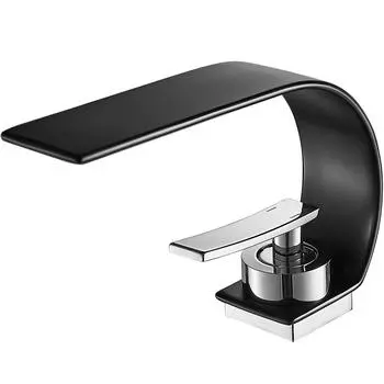 BAKALA Смесители для раковины Водопадный кран для ванной Смеситель для раковины Однорычажный смеситель для раковины Смеситель для ванной комнаты Torneiras белый