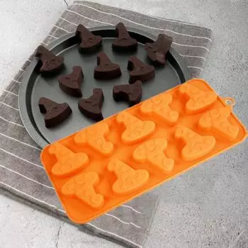 Bakeware DIY Halloween Tombstone Chocolate Mold Silicone 6 Cavity Finger Biscuit Mold Easy To Demould Mousse Cake Mould Candy