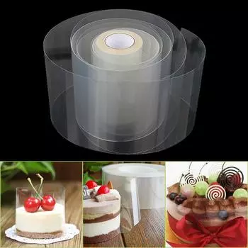 Baking Cake Dessert Collar Transparent Clear Mousse Surrounding Edge Wrapping Tape 8cm 10cm DIY Cake Decorating Tools