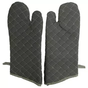 Baking Gloves Green Cotton Thick Heat Resistant Gloves for Electric Oven Kitchen Accessory