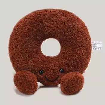 Baking Series Doll Cartoon Burger Toast Egg Tart Doll Funny Throw Pillow Bakery Decoration Doll See details