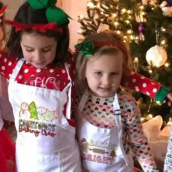 Яркий фартук для выпечки Детский фартук Детский фартук для выпечки Мини-подарок шеф-повару С Новым годом Кухонный фартук Милый фартук для выпечки