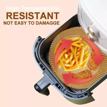 Baking Supplies Air Fryer Accessories Non-stick Baking Mats Food Grade Paper Waxed Paper for Pastry Bakeware Kitchen Dining Bar