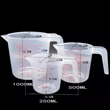 Baking Tools Food Grade Thickening Transparent Household Gauges Measuring Tools Measurement Baking Convex Mouth Kitchen