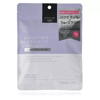 Bakuchiol Ceramide 10days Face Mask Pack Niacinamide CICA Retinol Moisturizing Skin Care, упаковка, штук x Make.iN | (1 (10 1))