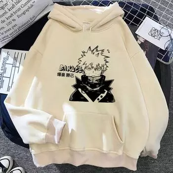 Bakugo толстовки женские винтажные Зимние толстовки XS