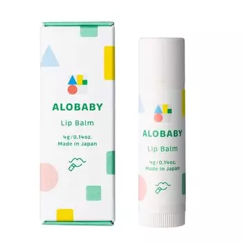 Бальзам для губ Alobaby Lip Balm Baby для губ, содержащий натуральные ингредиенты, полученные в домашних условиях, 4 г [Безопасный рот] Без добавок, гипоаллергенный, произведенный,