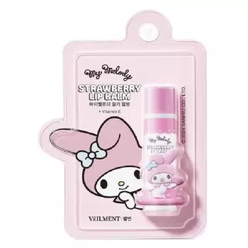 Бальзам для губ Bellman Sanrio My Melody Red, со вкусом клубники, 4,5 г, 1 шт.
