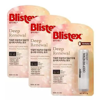Бальзам для губ Blistex Deep Renewal 3,7 г, 3 упаковки