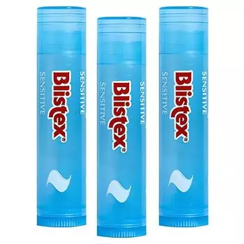 Бальзам для губ Blistex Sensitive 4,25 г, без запаха/бесцветный, 3 шт.