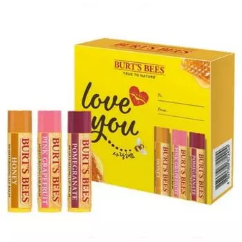 Бальзам для губ Burt s Bees, 3 предмета в наборе