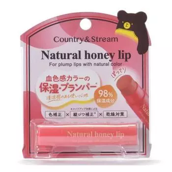 Бальзам для губ Country & Stream CP01 4,5 г Придает лицу цвет и пухлость*! Увлажняющий бальзам для губ *Зависит от эффекта макияжа