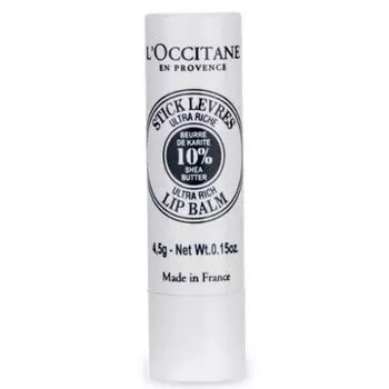 Бальзам для губ L Occitane Shea Butter Lip Balm Stick 4,5 г, см. подробную информацию, 1 шт.