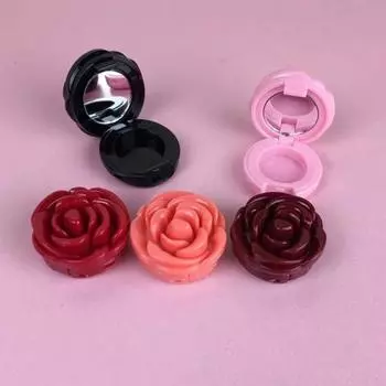 Бальзам для губ Lovely Empty Flower Shape Refillable Container Case Beauty Lipstick Lip Balm Eyeshadow Blusher 6 Pieces, 1 Piece, 01 Picture 1