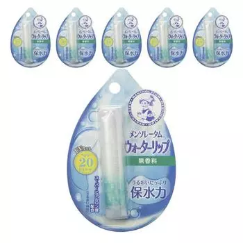 Бальзам для губ Mentholatum Water, 6 упаковок, 4,5 г