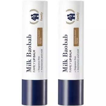 Бальзам для губ Milk Baobab Family Lip Balm 3,5г, Family, 2 популярных корейских косметики